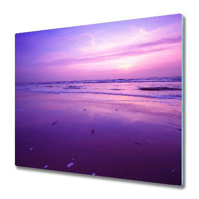 Skleněná krájecí deska Slunce zapadající nad mořem