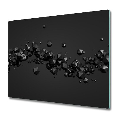 Skleněné krájecí prkénko 3D abstrakce částic