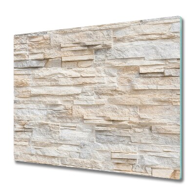 Skleněná deska do kuchyně Stěna z kamenných dlaždic