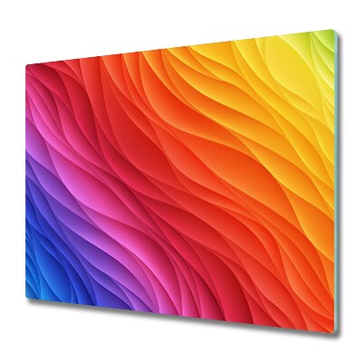 Krájecí prkénko skleněné Duhové vlny