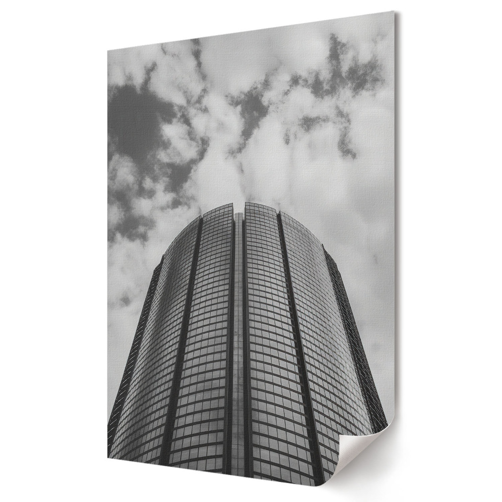 Moderní grafika na plátně Moderní architektura v černé a bílé