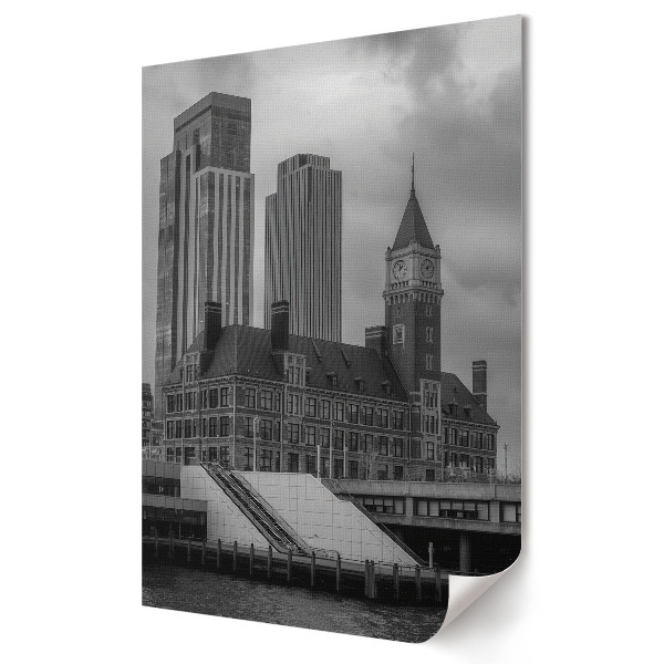Moderní grafika na plátně Modernita a historie v architektuře