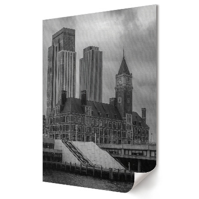 Moderní grafika na plátně Modernita a historie v architektuře
