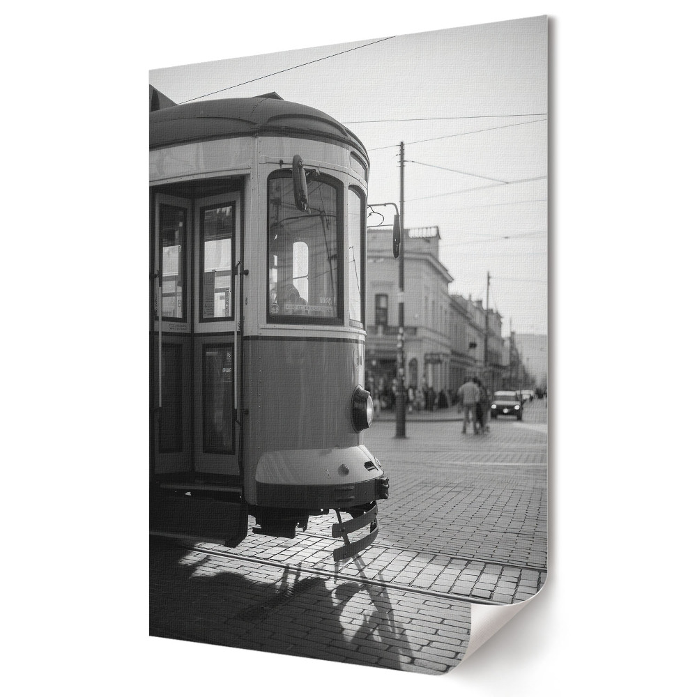 Tisk na plátno Historická tramvaj ve Starém Městě