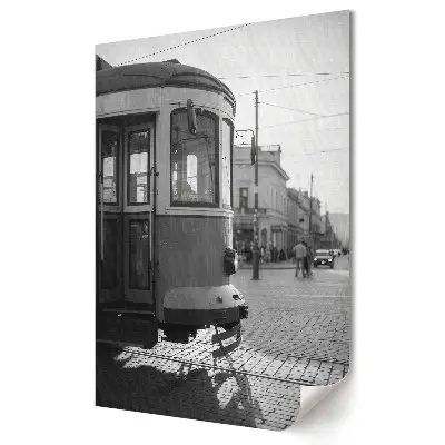 Tisk na plátně Historická tramvaj ve Starém Městě
