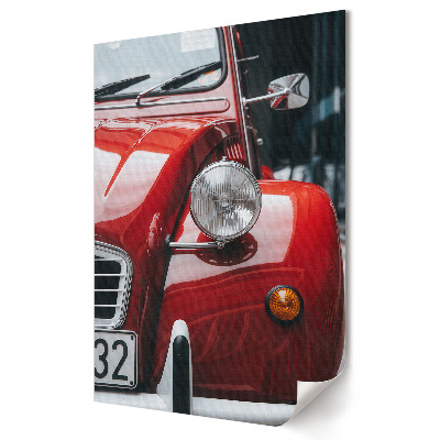 Moderní grafika na plátně Klasické červené retro auto