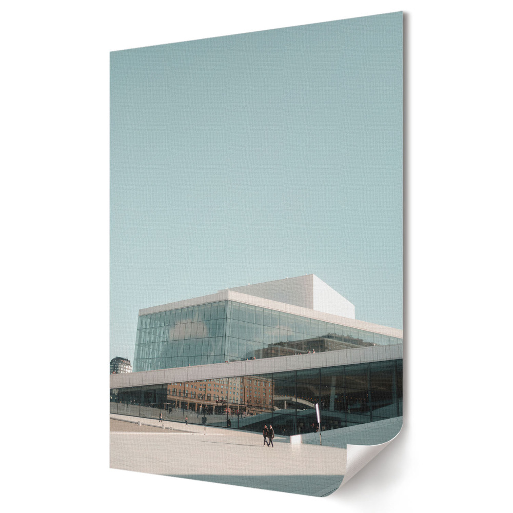 Moderní grafika na plátně Moderní architektura v městské krajině