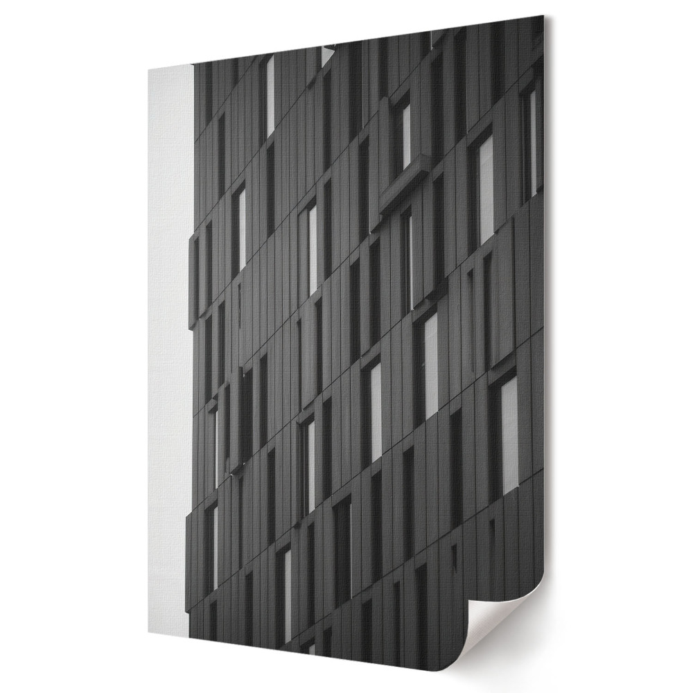 Moderní grafika na plátně Geometrická krása moderní architektury