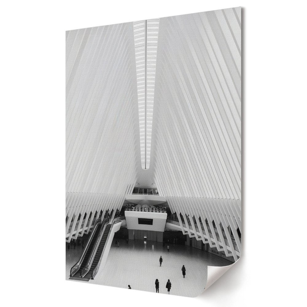Nástěnná grafika na plátně Moderní architektura v monochromatických tónech