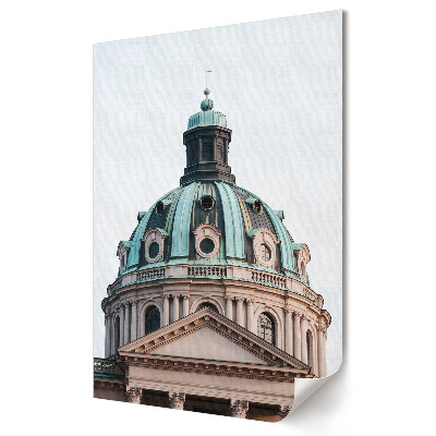 Moderní grafika na plátně Zelená kopule: Architektura v detailu