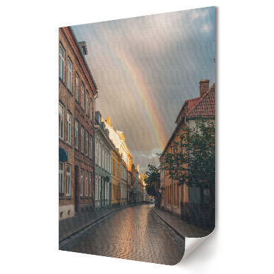 Plakát na zeď Okouzlující ulice pod duhou
