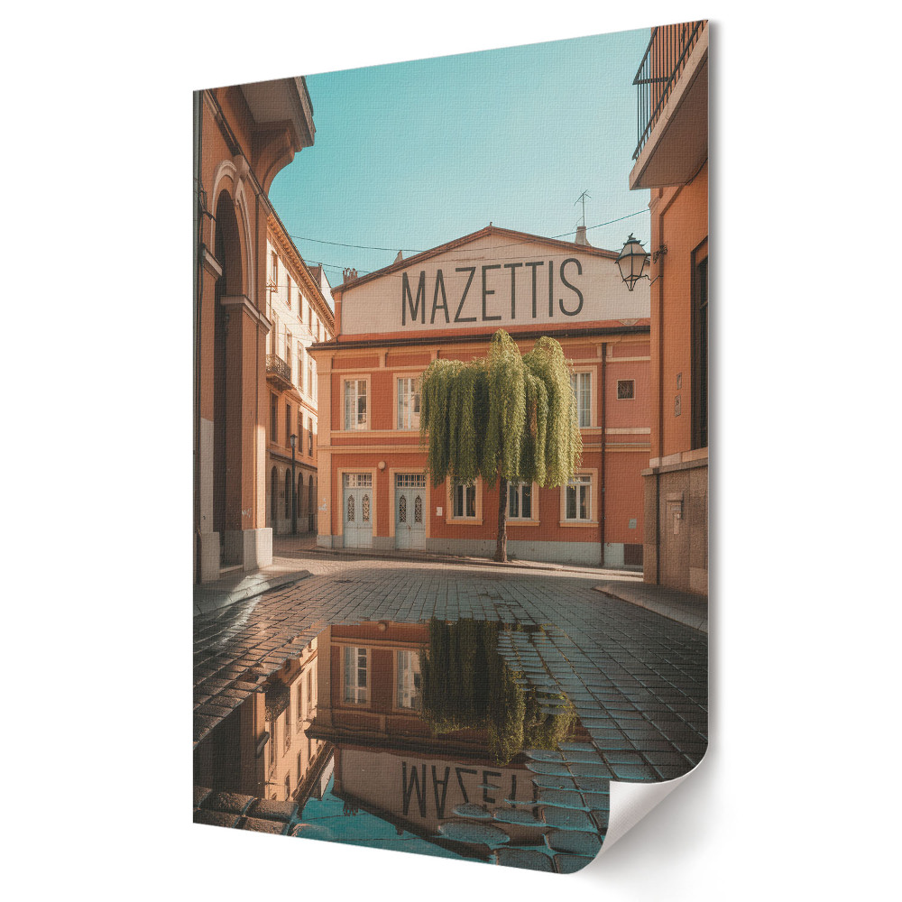 Tisk na plátno Okouzlující ulice Mazettis na slunci