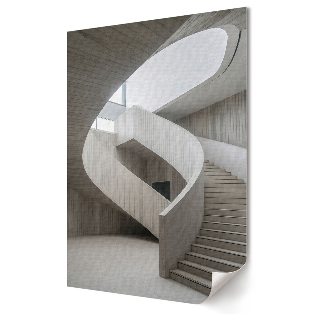 Tisk na plátno Moderní spirála: Architektura a minimalismus