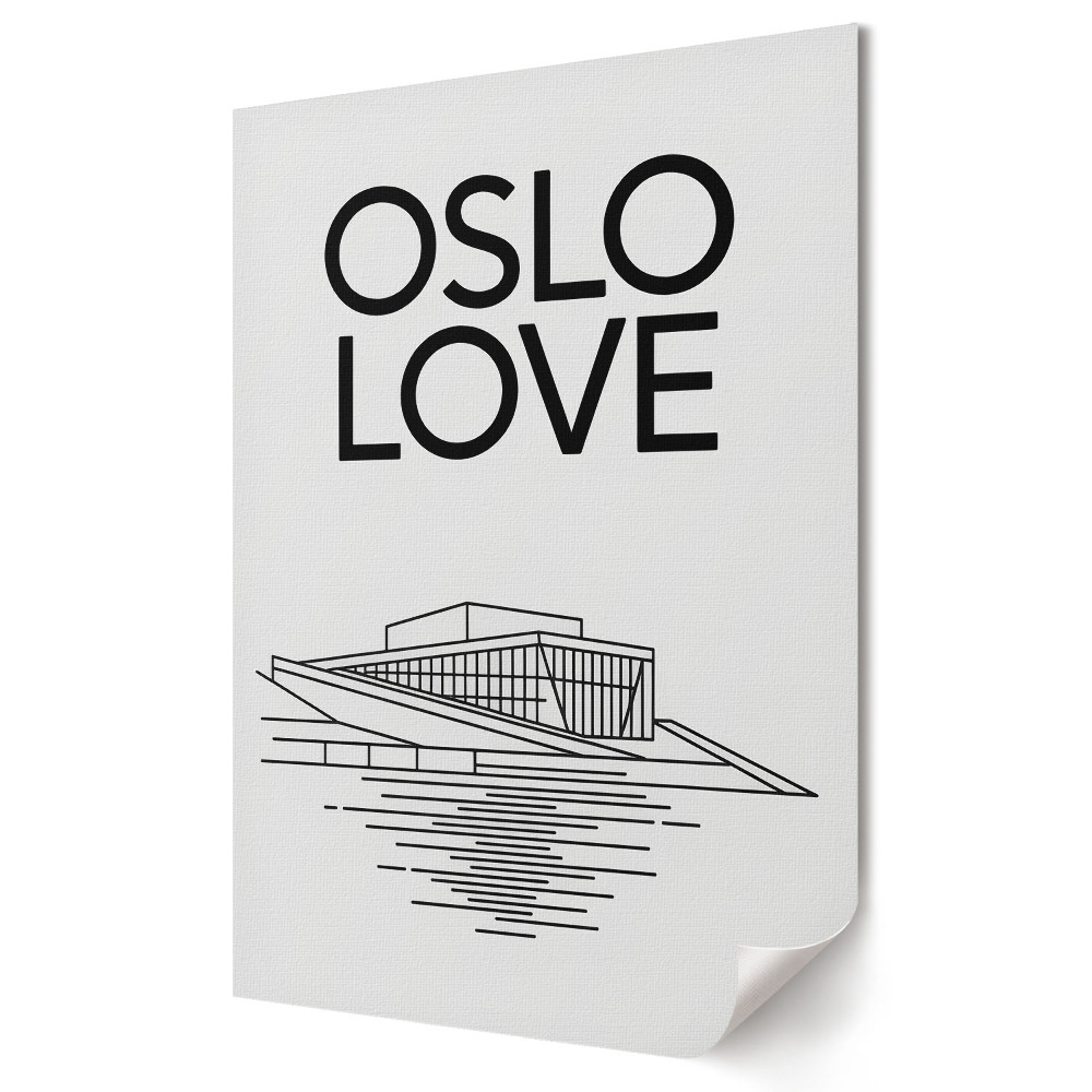 Plakát na zeď Oslo: Láska v moderní architektuře