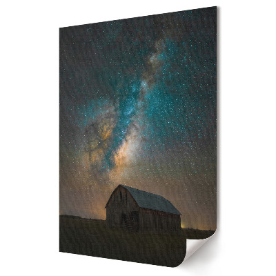 Tisk na plátno Galaxie nad Starou osadou