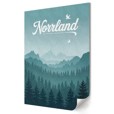 Nástěnný obraz na plátně Kouzlo horské krajiny Norrlandu