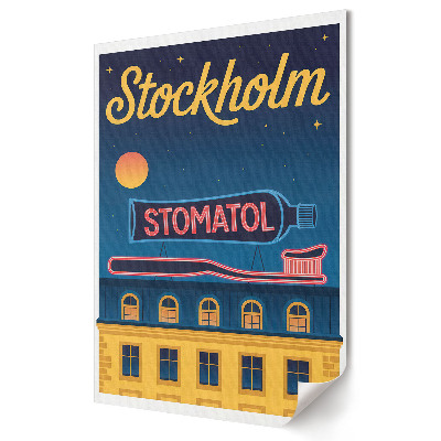 Nástěnná grafika na plátně Zubní lékařství v srdci Stockholmu