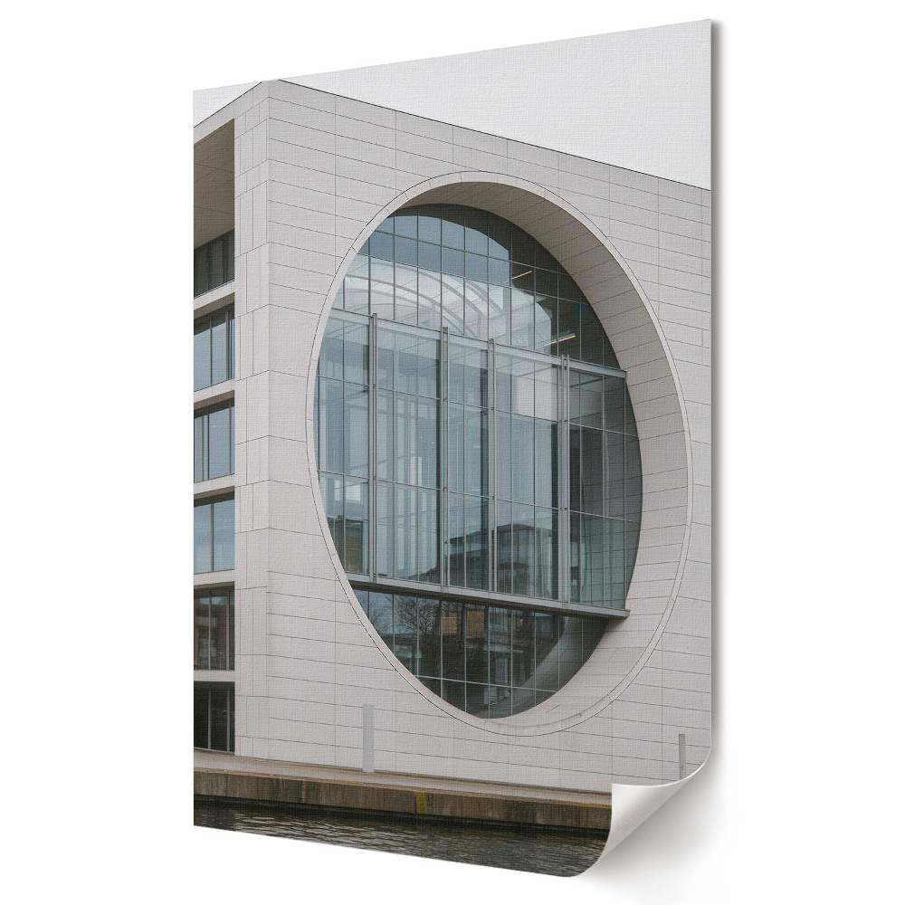 Tisk na plátno Moderní architektura s kruhovými detaily