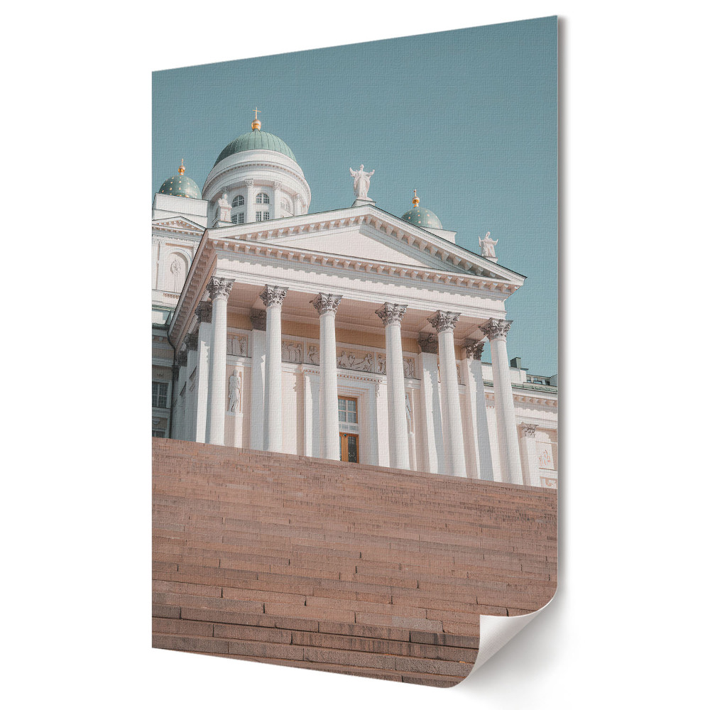 Plakát na zeď Architektura v pastelových odstínech