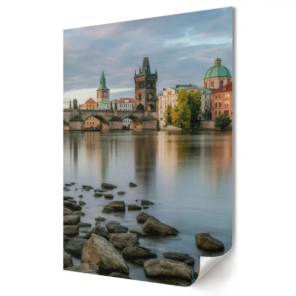 Nástěnný obraz na plátně Praha ráno na Vltavě