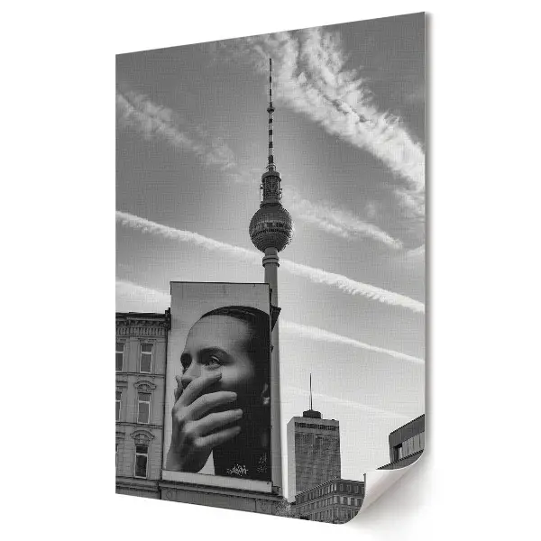 Obraz na plátně Berlín v černo-bílém provedení