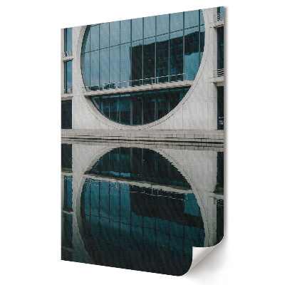 Tisk na plátno Moderní architektura odrážející se ve vodě