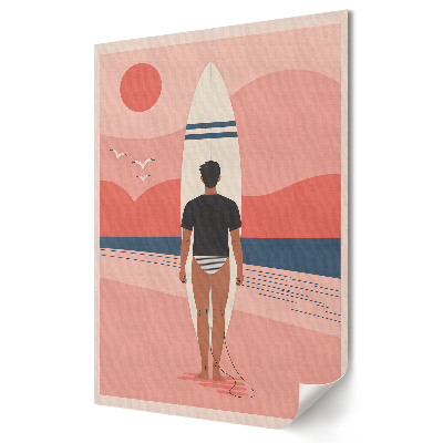 Plakát na zeď Surfařské sny na pláži Sunset Beach