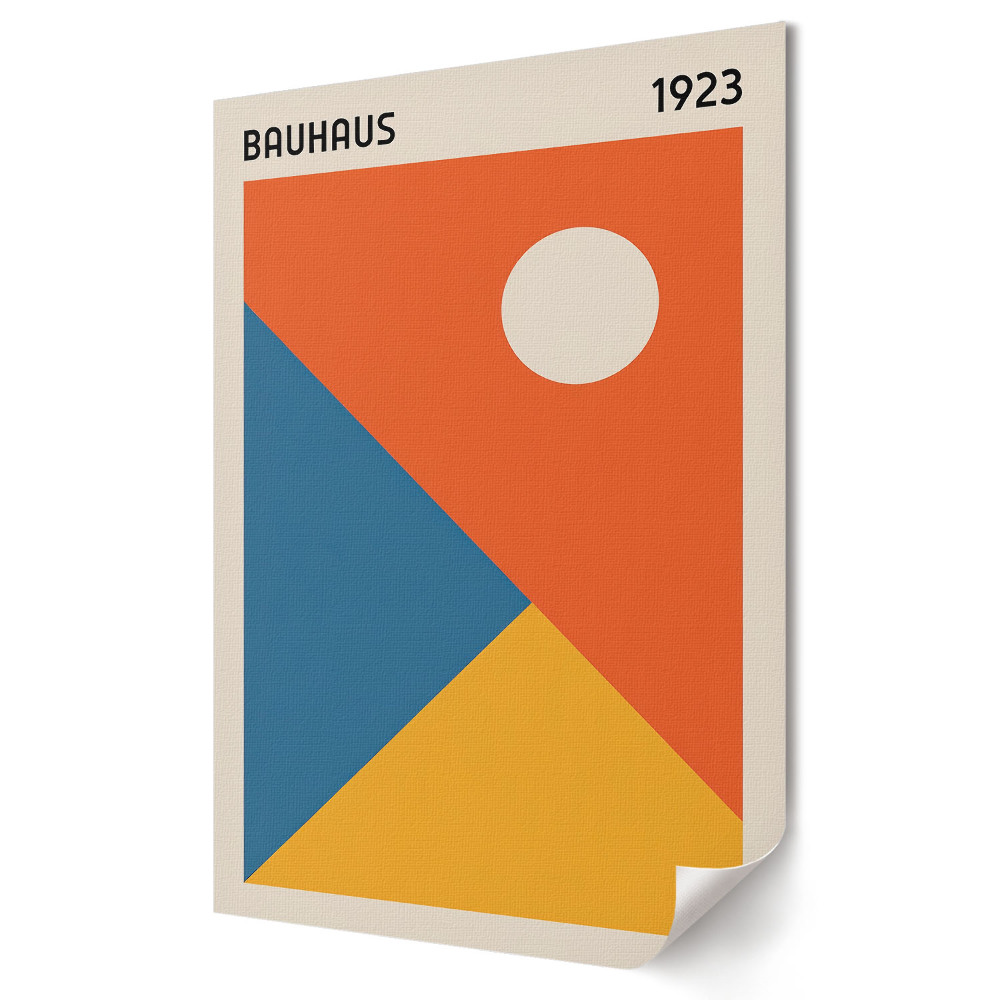 Tisk na plátno Bauhaus 1923: Barvy a geometrie