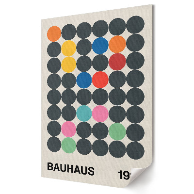 Moderní grafika na plátně Bauhaus: Barvy a formy v harmonii
