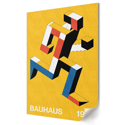 Plakát na zeď Bauhaus: Pohyb a geometrie v barvě