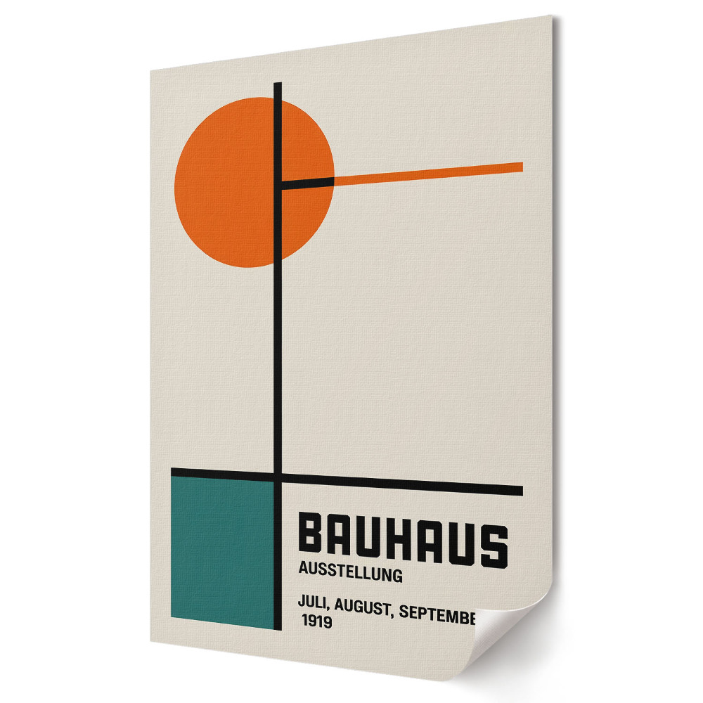 Tisk na plátno Bauhaus: Výstava umění a designu 1919