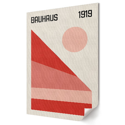 Moderní grafika na plátně Bauhaus 1919: Minimalistická geometrie a barva