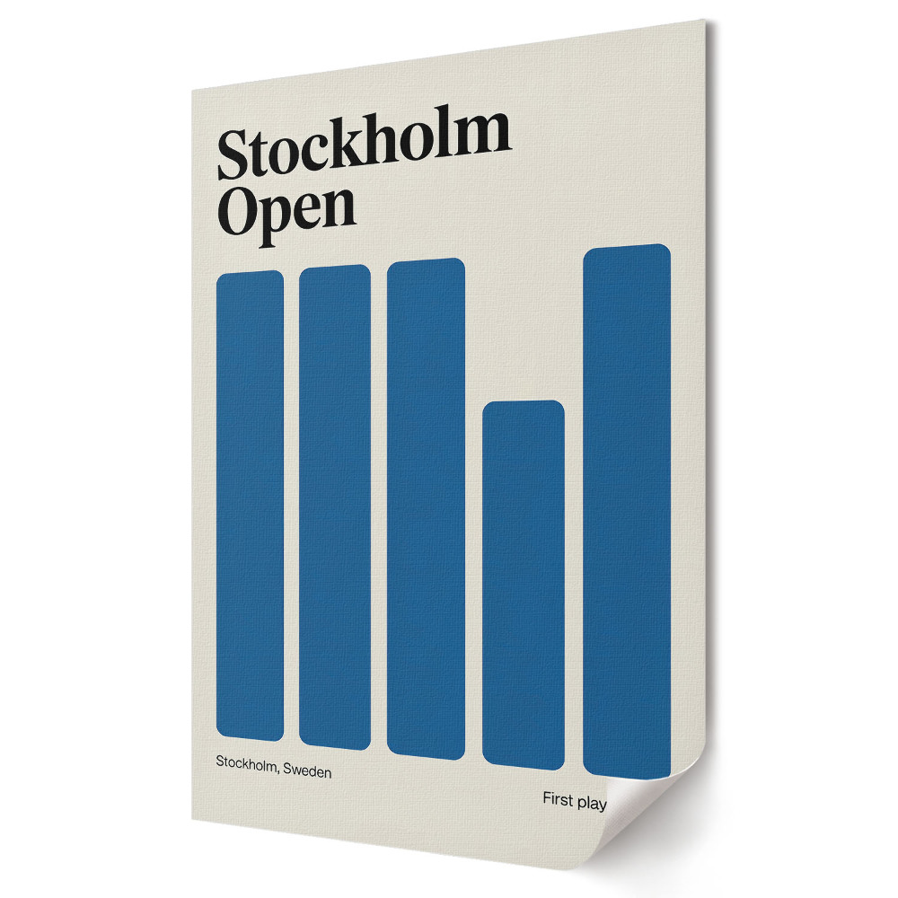 Nástěnná grafika na plátně Stylová grafika Stockholm Open