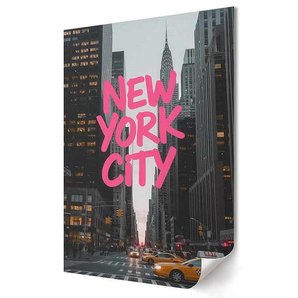 Nástěnný plakát s motivem newyorské atmosféry