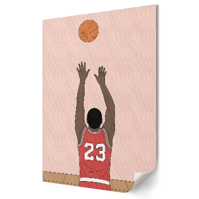 Moderní grafika na plátně Basketbal ikona v akci