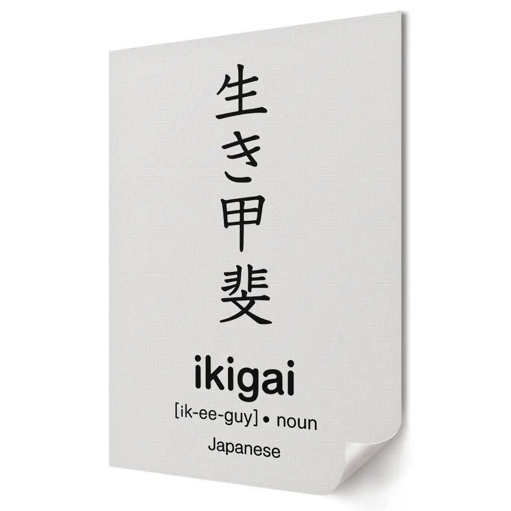 Moderní obraz na plátně Najděte si v životě svůj ikigai