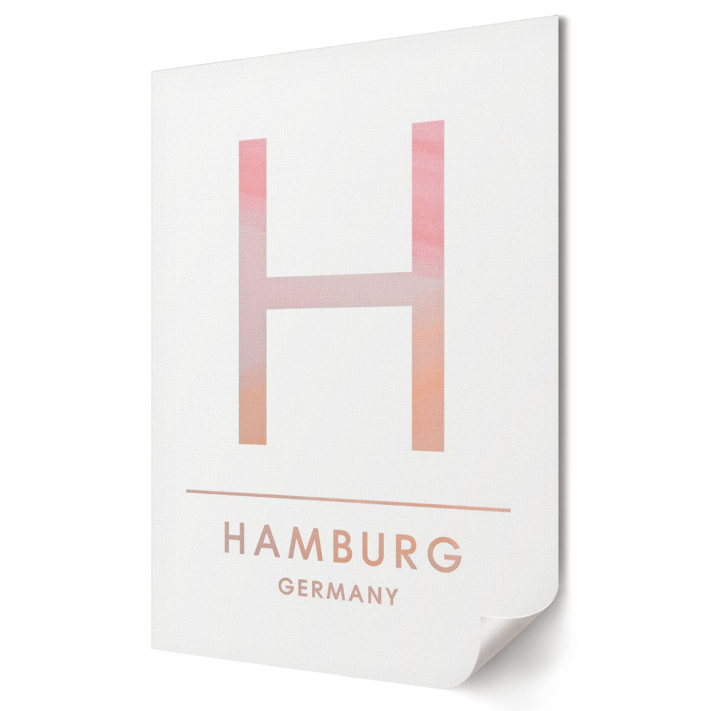 Plakát na zeď Stylový plakát s názvem Hamburk