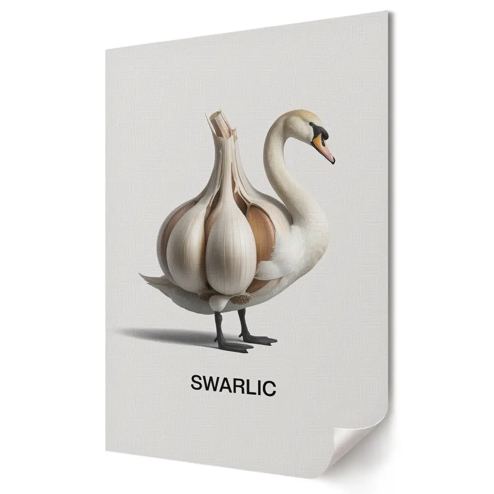 Moderní obraz na plátně Anatomie labutě