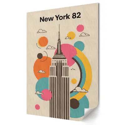 Nástěnný plakát Moderní grafika Empire State Building
