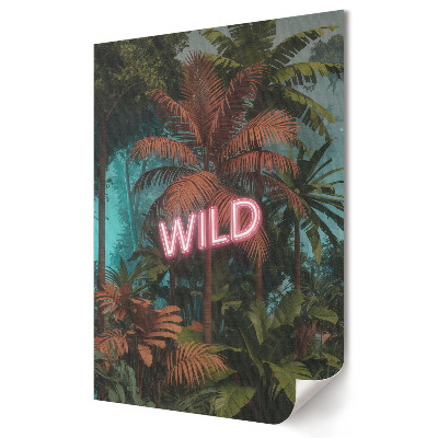 Tisk na plátno Tropický ráj s neonovým akcentem