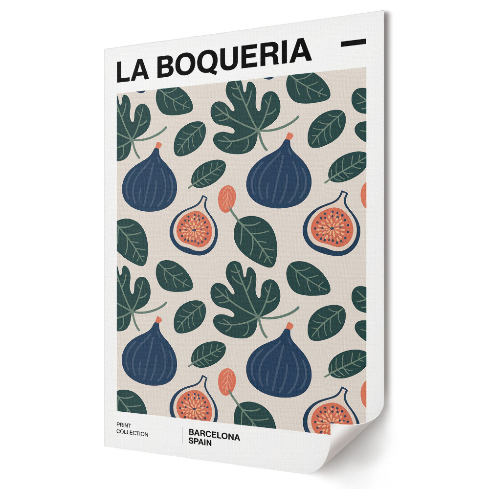 Tisk na plátno Vzory fíků z La Boqueria