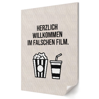 Nástěnná grafika na plátně Pozdrav ve špatném filmu