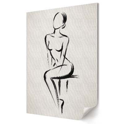 Tisk na plátno Elegantní silueta v minimalistickém stylu