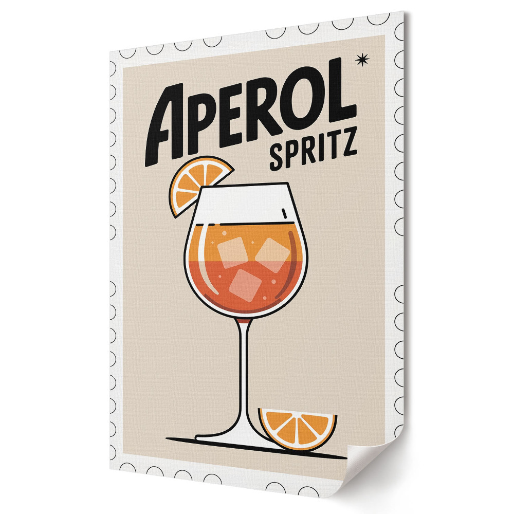Nástěnná grafika na plátně Osvěžující Aperol Spritz na slunci