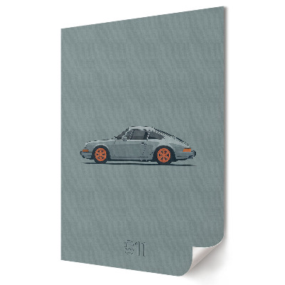 Plakát na zeď Stylové Porsche 911 v minimalistickém designu