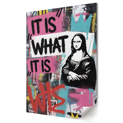 Moderní grafika na plátně Mona Lisa v moderním graffiti stylu