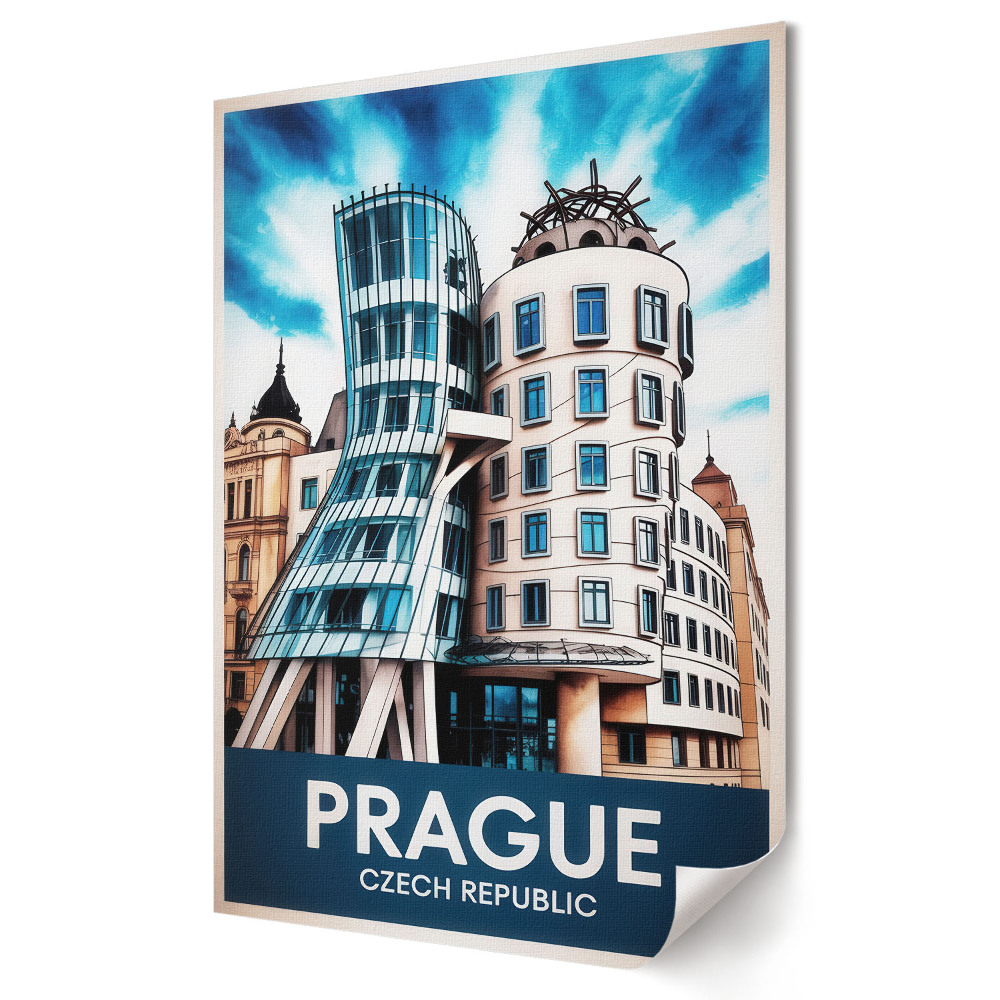 Tisk na plátno Moderní architektura Prahy v barvách