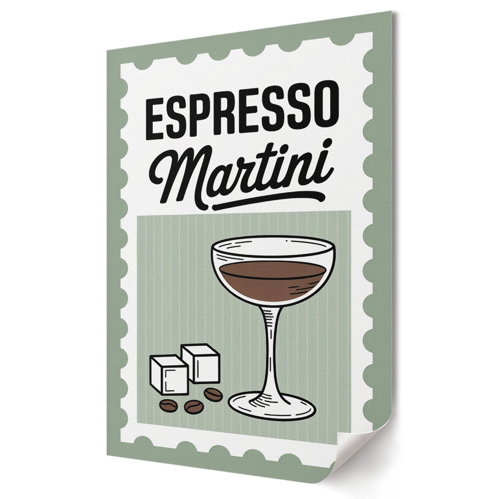 Tisk na plátno Káva v koktejlu Espresso Martini