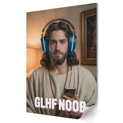 Tisk na plátno Moderní hráč v klasickém stylu
