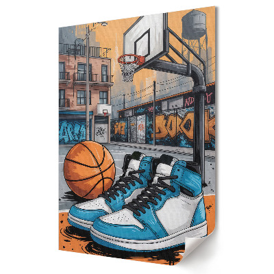 Moderní grafika na plátně Městský basketbal a styl tenisek
